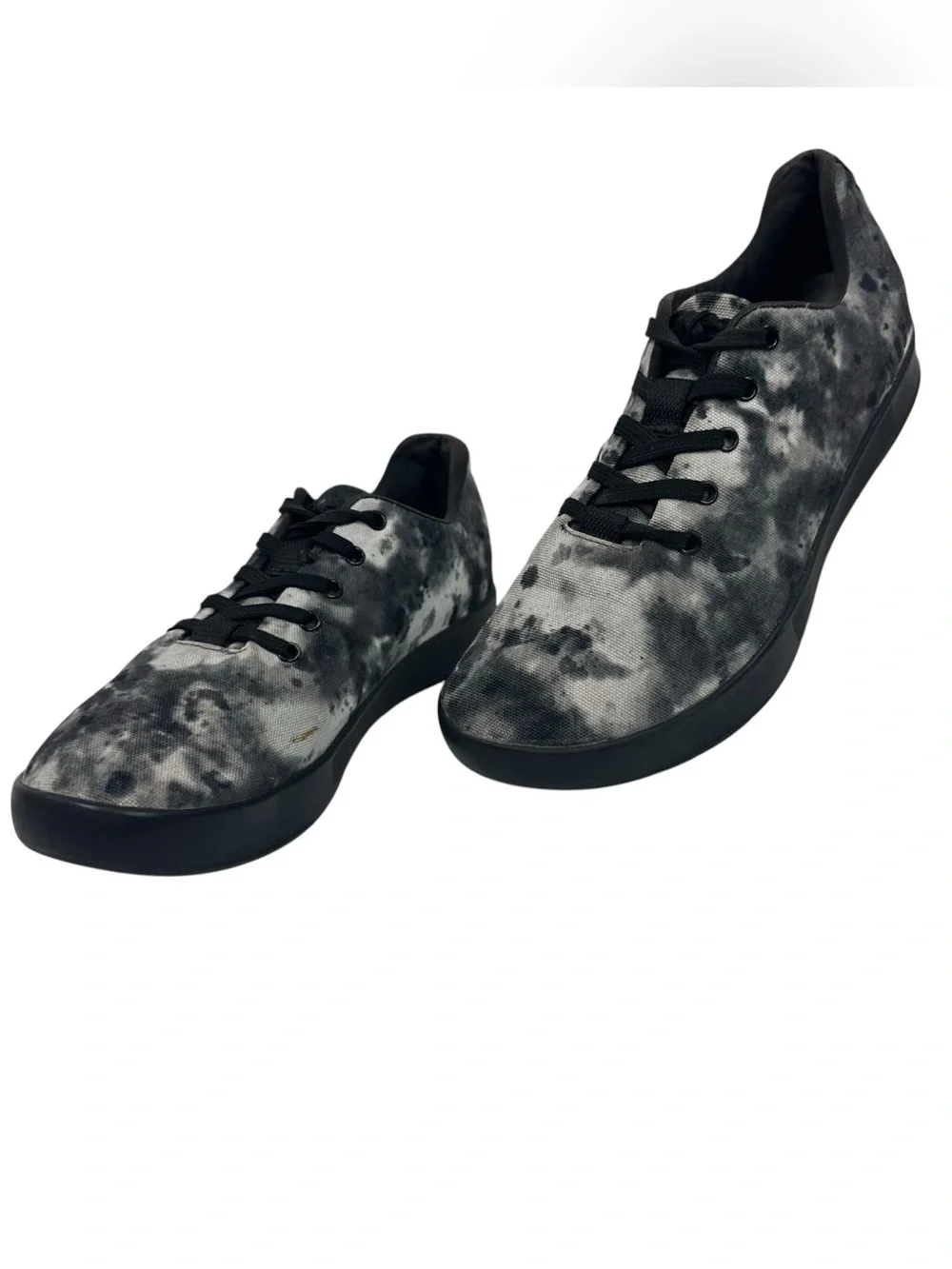 NOBULL Shadow Tie Dye Low-Profile Canvas Sneakers Black Gray Women's 7.5